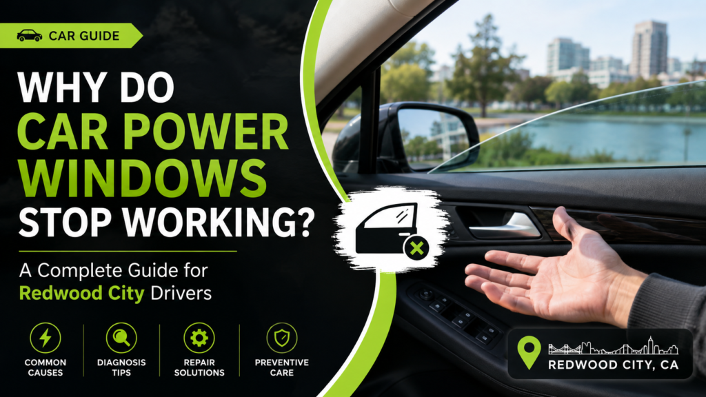 Why Do Car Power Windows Stop Working? A Complete Guide for Redwood City Drivers